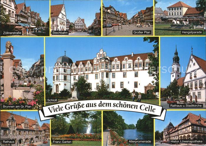 Celle Niedersachsen Herzogstadt Zoellnerstrasse Stechbahn Grosser Plan Hengstpar