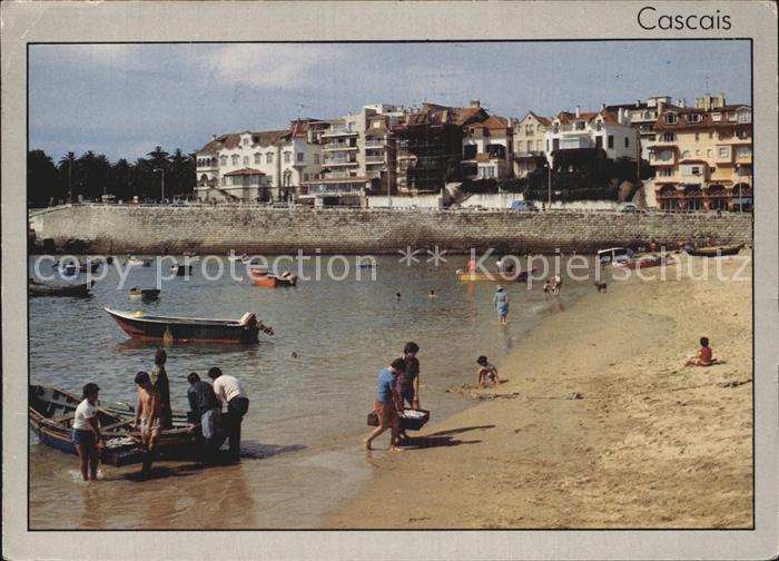 Cascais Strand Fischerboote