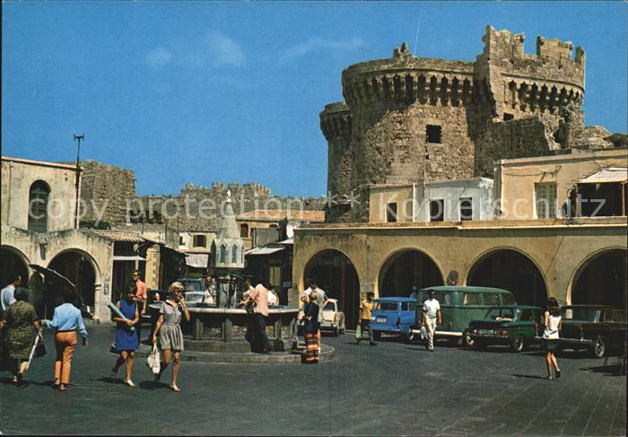 Rhodos Rhodes aegaeis Hippocrates Platz