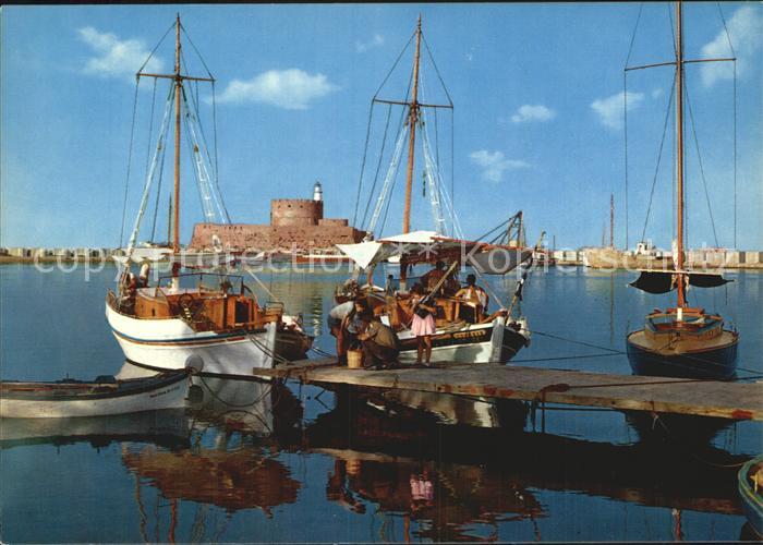 Rhodos Rhodes aegaeis Hafen