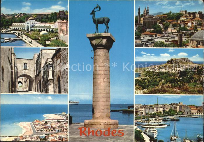 Rhodos Rhodes aegaeis Stadtansichten Denkmal