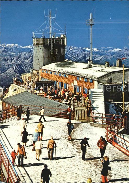 Zugspitze Muenchnerhaus Wetterwarte Aussichtsterrasse