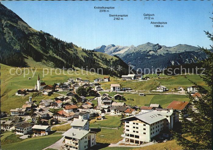 Berwang Tirol Panorama Bergkette