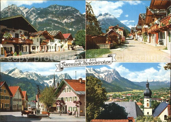 GARMISCH-PARTENKIRCHEN Bayern Klammstrasse Fruehlingstrasse Floriansplatz