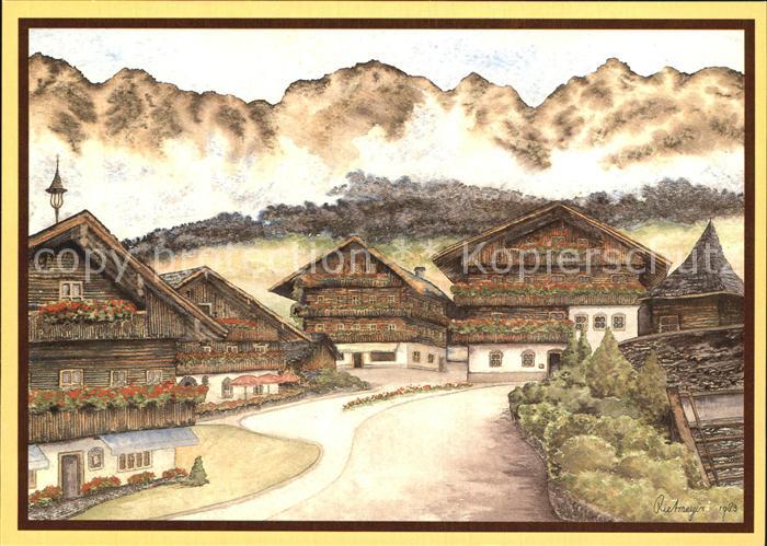 Alpbach Aquarell Rene Rietmeyer