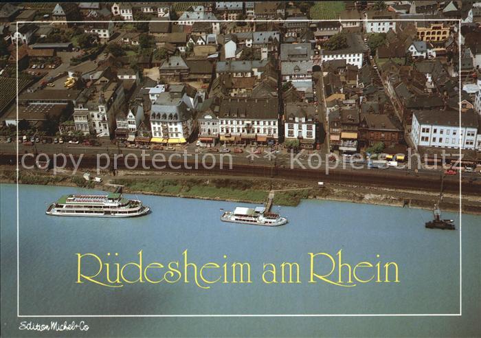 Ruedesheim Rhein Luftaufnahme