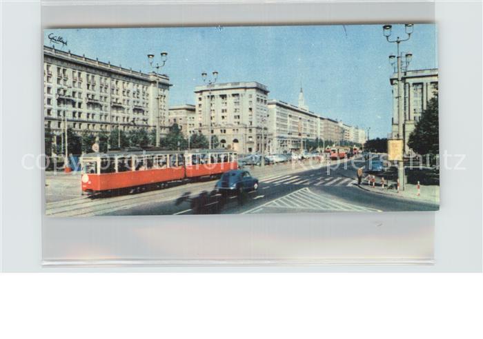 Warszawa Strassenbahn Stadtansicht