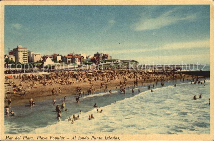 Mar del Plata Punta Iglesias Playa Popular