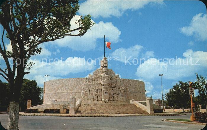 Mérida Yucatan Monument Flagge