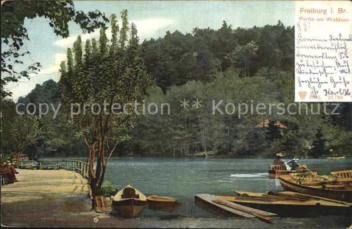 Freiburg Breisgau Partie am Waldsee
