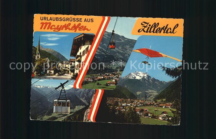Mayrhofen Zillertal Seilbahn Ortsansicht Panorama