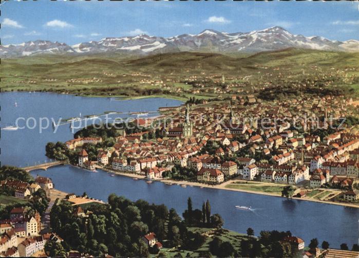 Konstanz Bodensee Ansicht Alpen