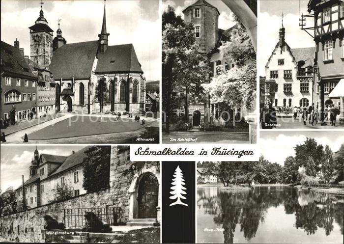 Schmalkalden Thueringen Schlosshof Wilhelmsburg Rathaus