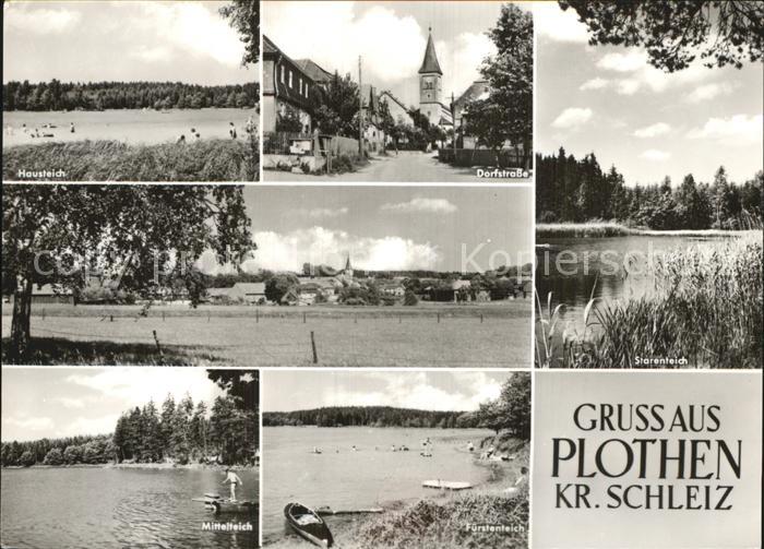 Plothen Starenteich Dorfstrasse Hausteich Mittelteich