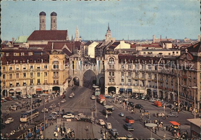 Muenchen Bayern Stachus Karlstor