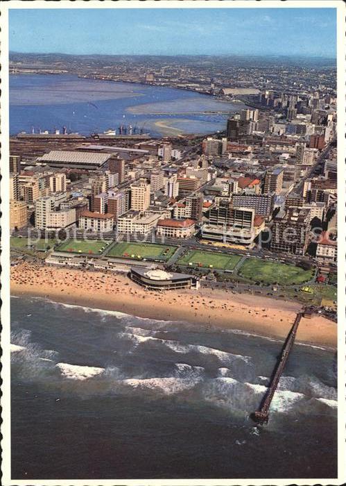 Durban South Africa Strand Fliegeraufnahme