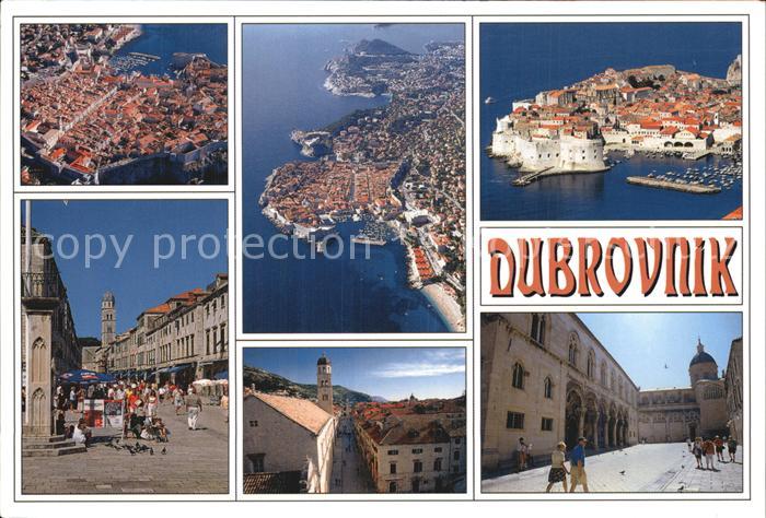 Dubrovnik Ragusa Fliegeraufnahme Marktplatz Altstadt