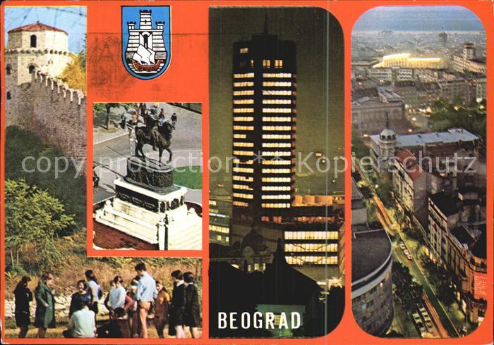 Beograd Belgrad Hochhaus Denkmal