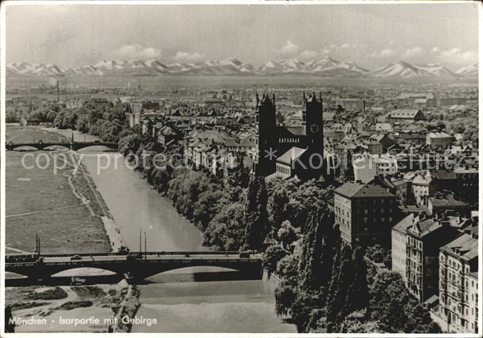 Muenchen Bayern Isarpartie
