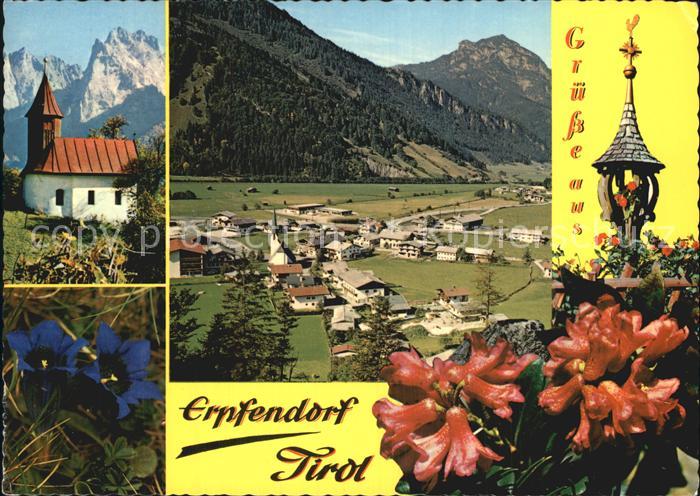 Erpfendorf Antoniuskapelle gegen Wilden Kaiser Unterberghorn
