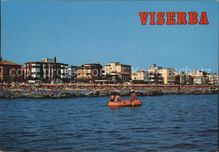 Viserba Blick vom Meer aus