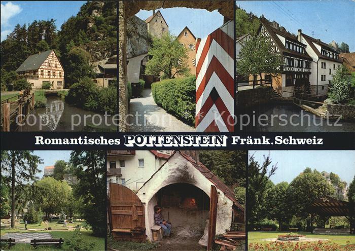 Pottenstein Oberfranken Park Fachwerkhaeuser Altstadt