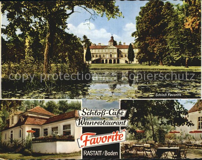 Rastatt Schloss Favorite Cafe Restaurant Gartenwirtschaft