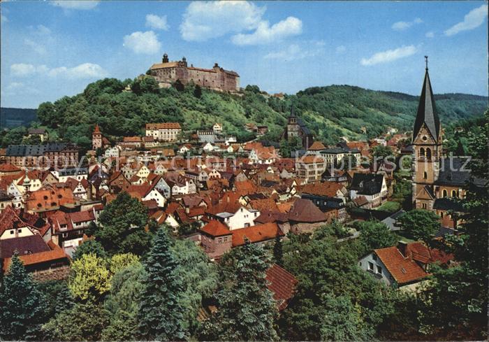 Kulmbach Bayern Blick zur Plassenburg