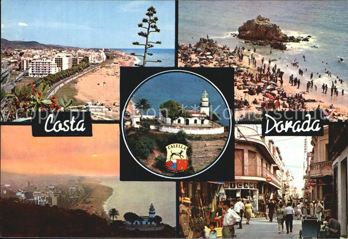 Calella Fussgaengerzone Strand Panorama