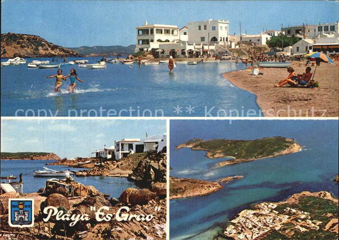 Menorca Strand Fliegeraufnahme