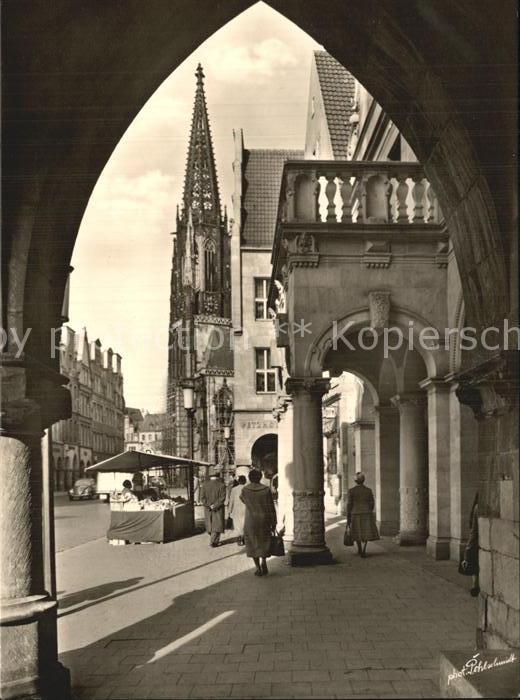Muenster Westfalen Prinzipalmarkt Rathausbogen