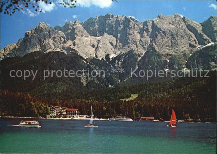 Eibsee Eibseehotel Eibseepavillon Riffelwand