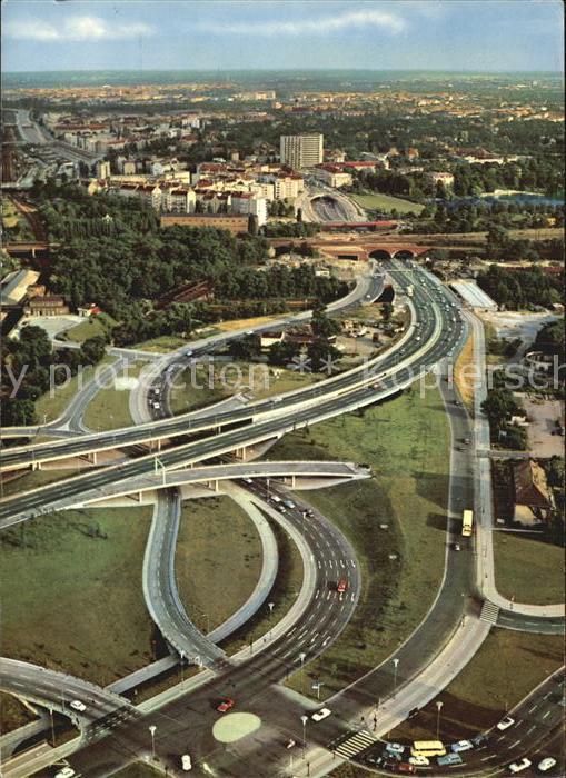 BERLIN  CITY Fliegeraufnahme Avus