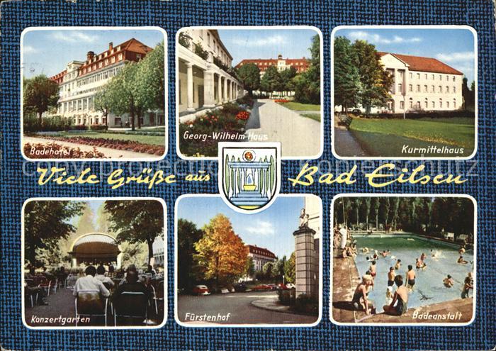 Bad Eilsen Konzertgarten Fuerstenhof Badeanstalt Kurmittelhaus