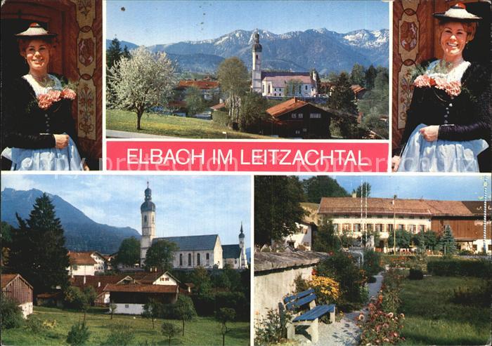 Elbach Miesbach Trachtentraegerinnen Kirchen Platz