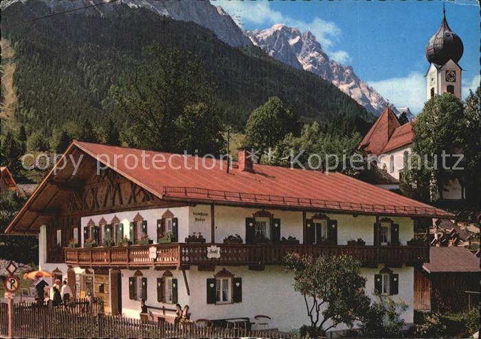 Grainau Zugspitze Kirche Gasthof