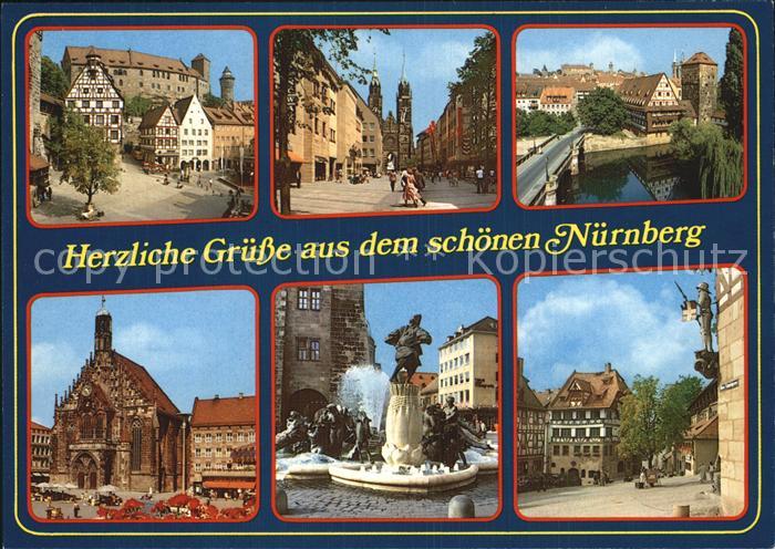 NueRNBERG  CITY Stadtansichten Brunnen Rathaus Dom