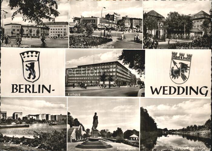 Wedding Haus der Jugend Rathaus Nordhafen Schillerplatz Virchow Krankenhaus