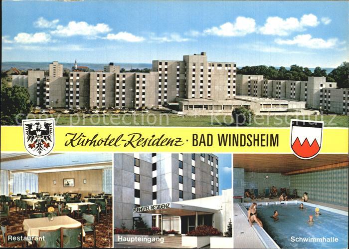 Bad Windsheim Kurhotel-Residenz Schwimmhalle Restaurant