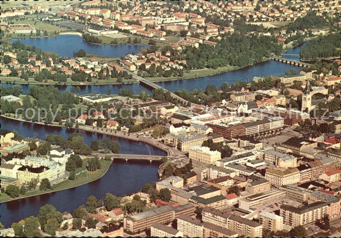 Karlstad Varmlands Lan Fliegeraufnahme