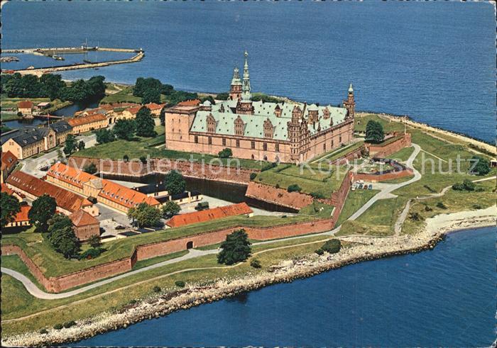 Helsinger Kronborg Schloss Fliegeraufnahme
