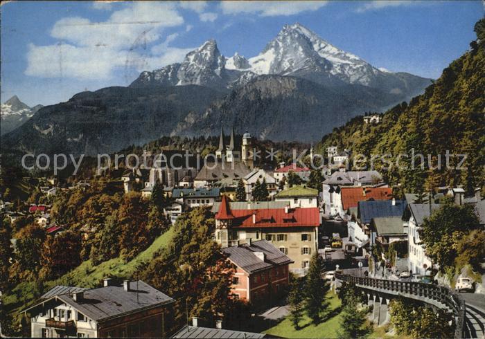 BERCHTESGADEN Bayern mit Watzmann und Schoenfeldspitze
