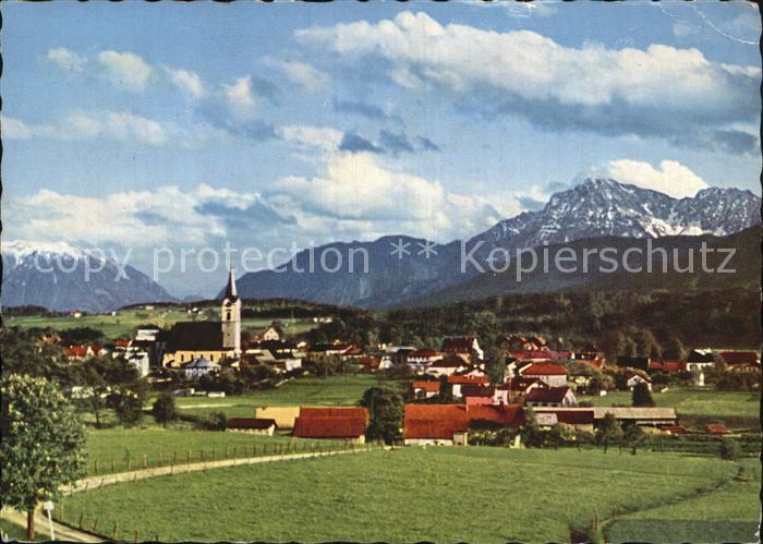 Teisendorf Oberbayern mit Hochstaufen und Untersberg