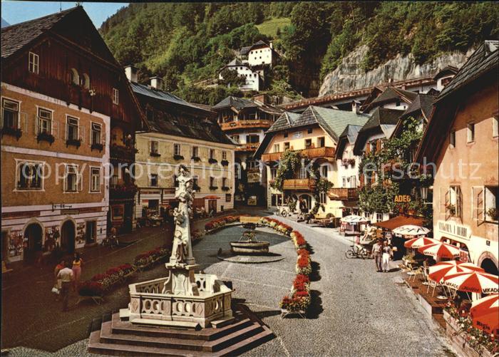 Hallstatt Austria Marktplatz am Hallstaettersee