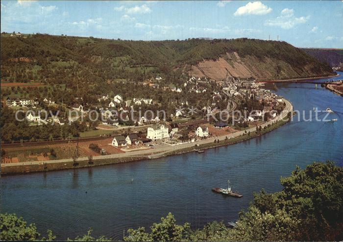 Loef Mosel Fliegeraufnahme Moselpartie