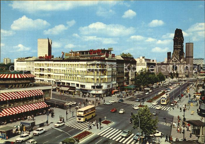 BERLIN  CITY Kurfuerstendamm und Kaiser-Wilhelm-Gedaechtniskirche