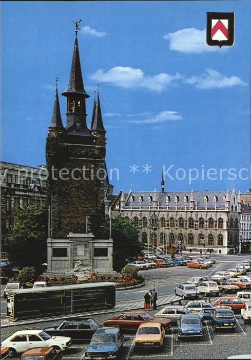 Kortrijk West-Vlaanderen Grote Markt Belfort en Stadthuis