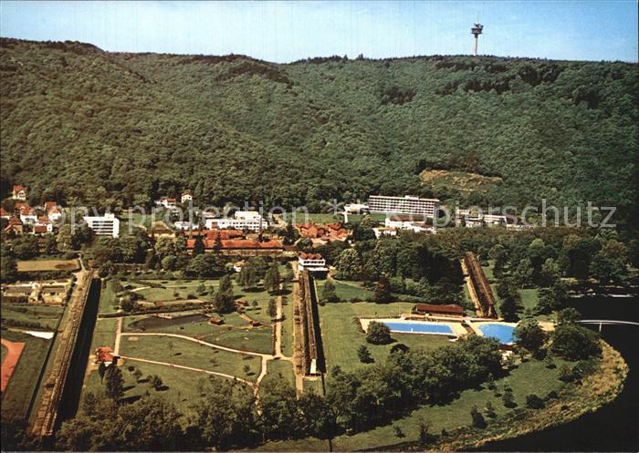 Bad Kreuznach Fliegeraufnahme Salinental mit Sanatorium