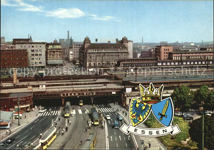 Essen Ruhr Fliegeraufnahme S-Bahn Freiheit