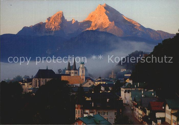BERCHTESGADEN Bayern mit Watzmann bei Sonnenaufgang